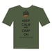 Image of Keep Calm and Crap On - 100% Organic Cotton Tee Shirt