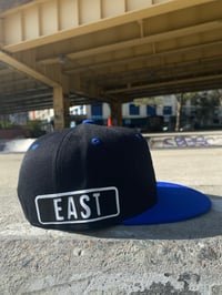 Image 2 of Mista Seven “EAST” SnapBack Black Royal Blue 