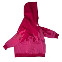 Image 3 of (S-M) Nike Hoodie Pink Flame "Lepuss" 619