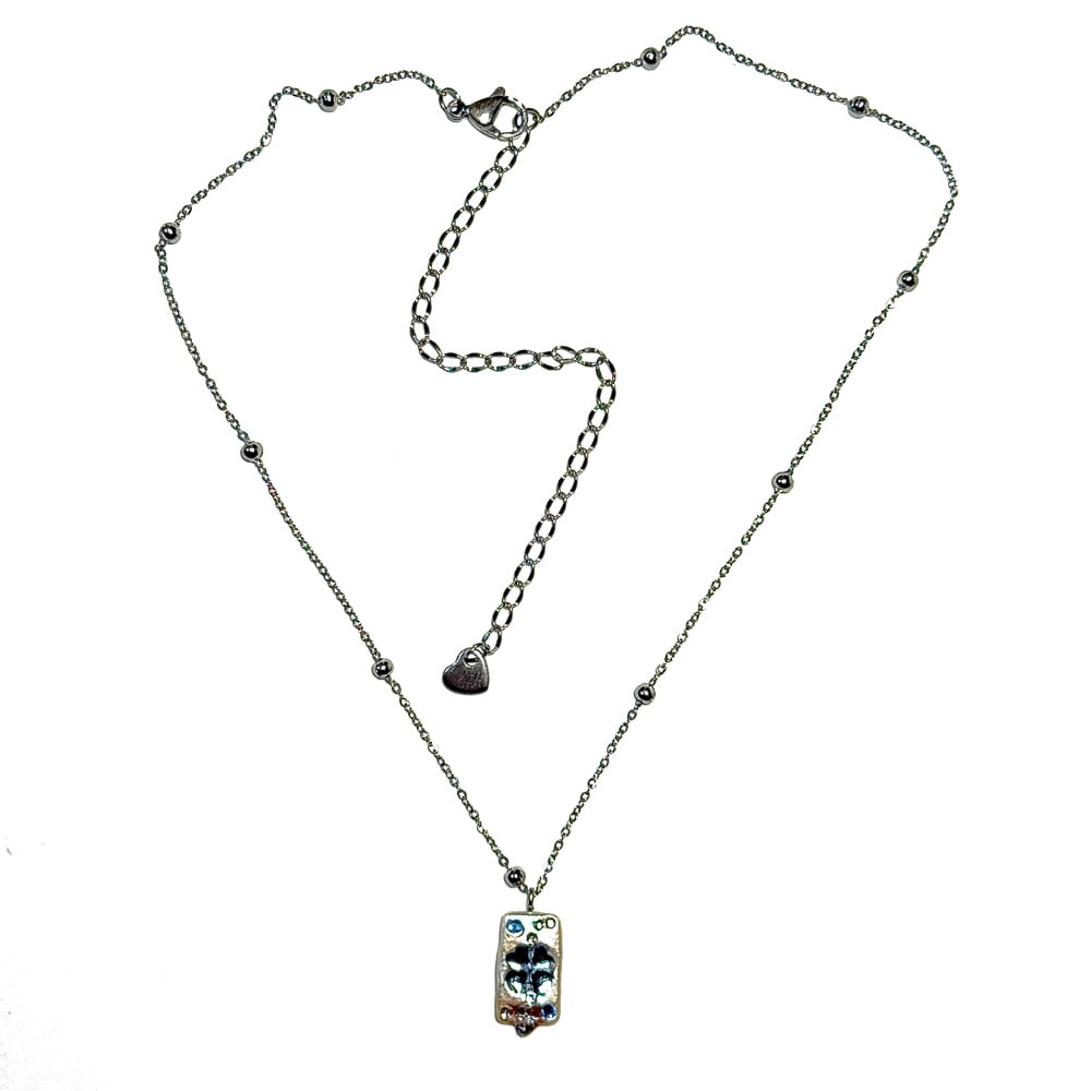 Image of Little Pearl Canvas Necklace