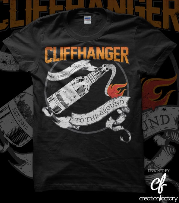 Image of CLIFFHANGER Molotov Tee (LIMITED QUANTITIES AVAILABLE)