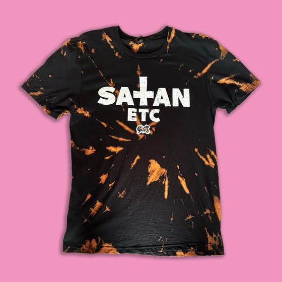 Image of ‘Satan etc’ Logo - Reverse tie dye shirt