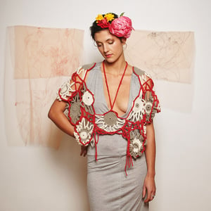 Image of Wrapped in Garlands Crocheted Cover-up