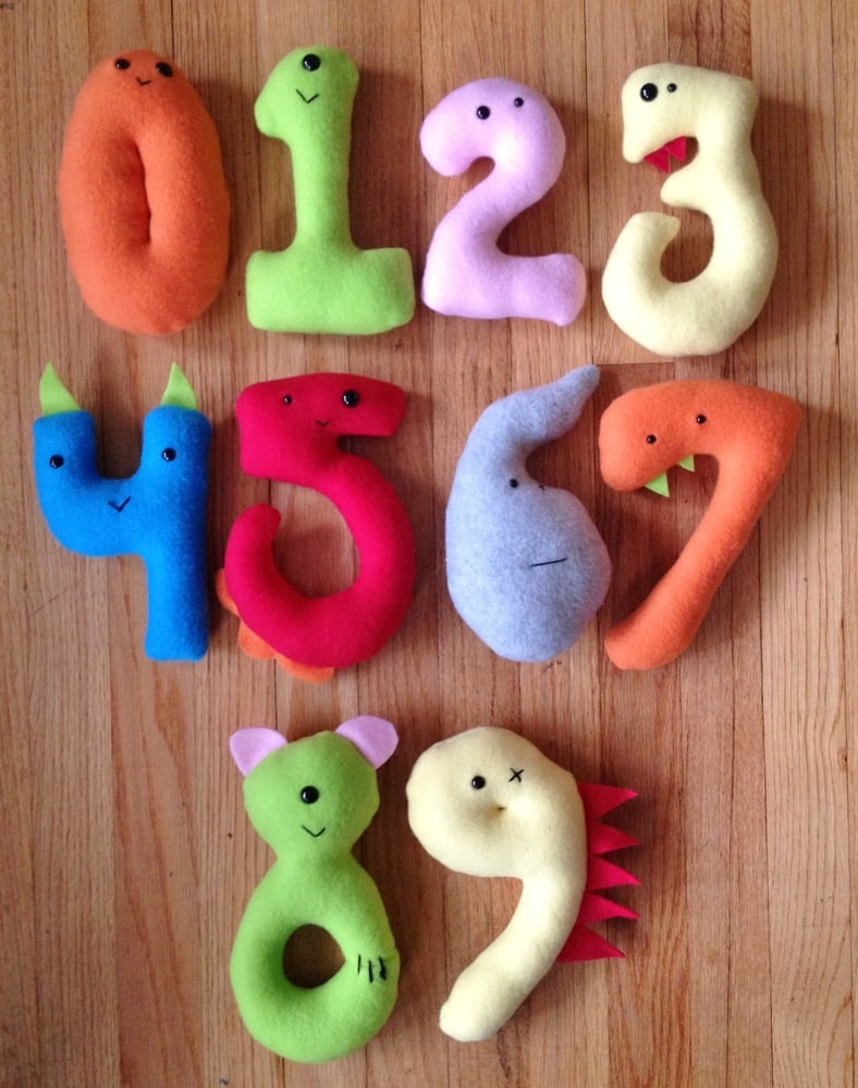 Image of Complete Set of Monster Numbers 0-9