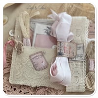 Image 5 of Handmade vintage style quilted tattered sewing book