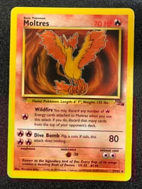 Image 1 of Moltres (27) - Fossil Unlimited - Heavily Played