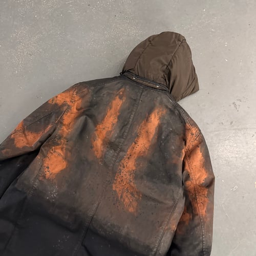 Image of AW 2014 Stone Island Raso Hand Painted Tortoise Shell 2 in 1 jacket, size large