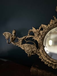 Image 7 of Magnifique porte-manteaux avec miroir, de style rocaille, fin XIXème siècle 