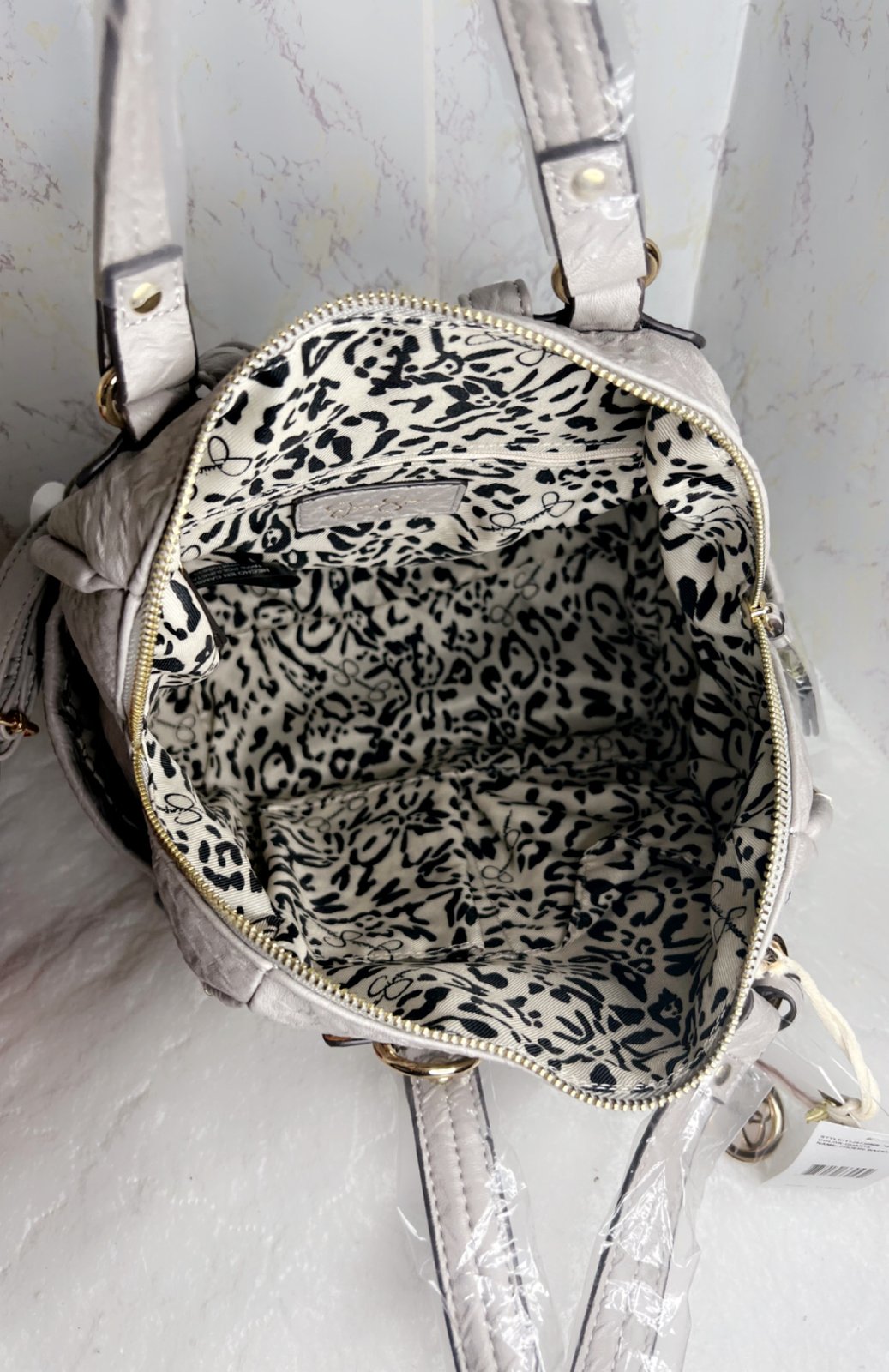 Jessica Simpson Gray Camille Backpack Handbag Purse 12