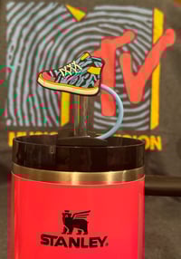 Image 2 of RETRO  80’s themed shoe straw cover