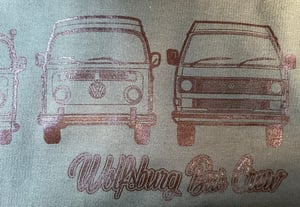 Image of WBC Army Green Sweatshirt with Brown print