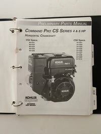 Image 1 of Kohler Parts Manuals (CS4, CS6, CS8 5-12, TH16 & TH18, OHC Series 16,18)