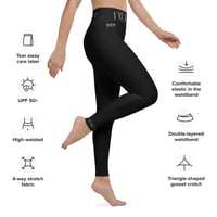 Image 3 of FIERCE Black Yoga Leggings