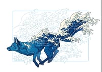 Print - great fox wave