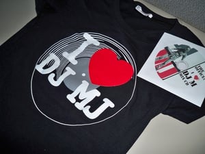 Image of I LOVE DJ MJ GIRL BLACK TEE 