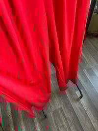 Image 3 of red wide leg pants with pockets 