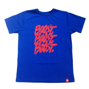 Image of 3XBOOST T-SHIRT. BLUE - RED