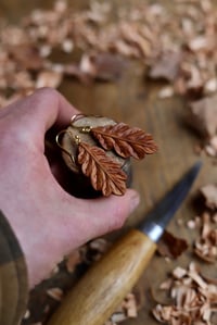 Image 7 of Oak Leaf~ Earrings 