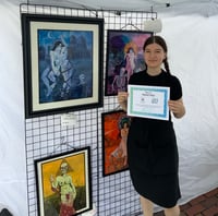Image 5 of Let The Devil In Original Watercolor Painting 
