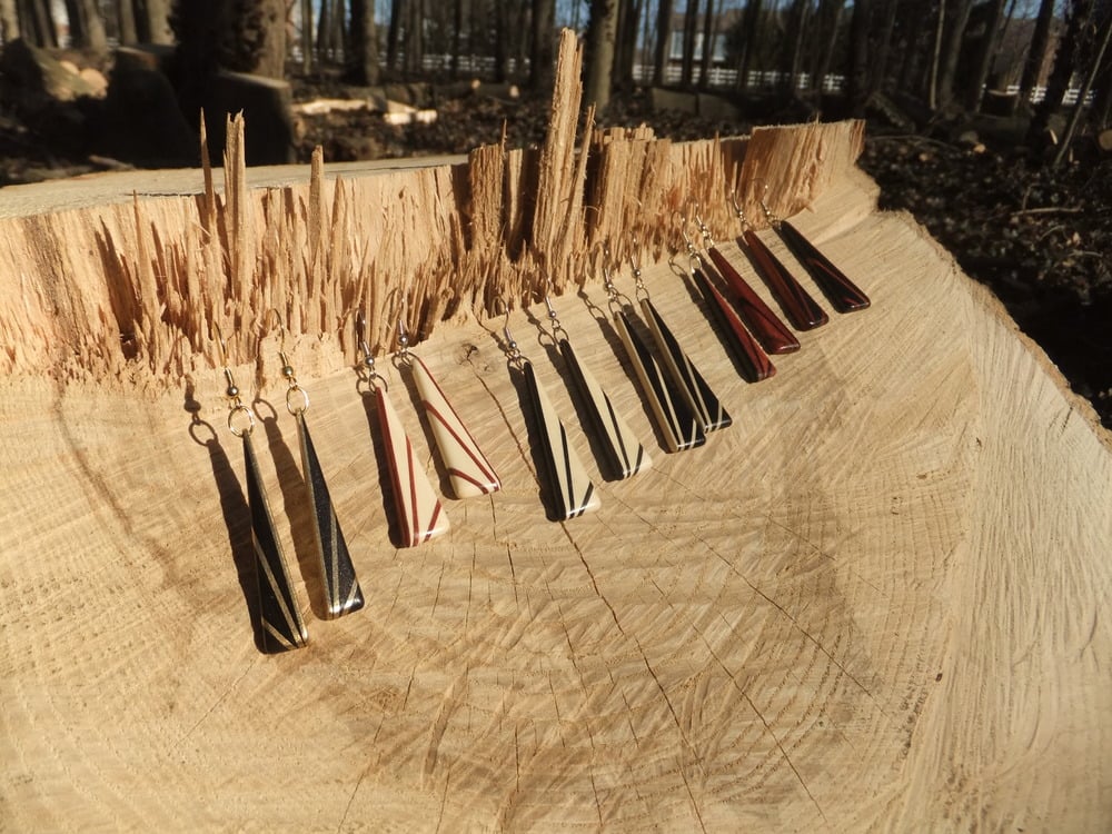 Image of Deco Inspired Earrings - Holly and Ebony