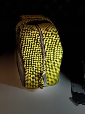 Image of Yellow houndstooth duffle 