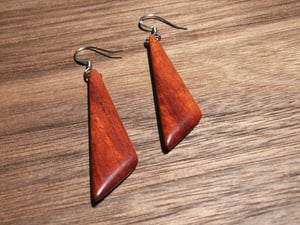 Image of Bloodwood Triangle Earrings