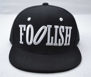 Image of "FOOLISH" and Logo Snapback Hat
