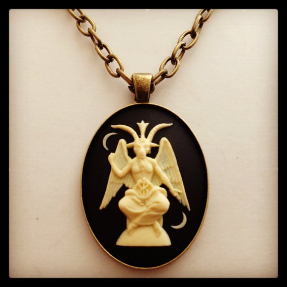 baphomet cameo pendant