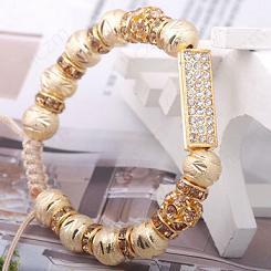 Image of Bracelet Golden Diamond Line