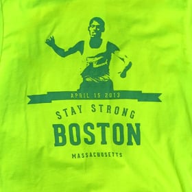 Image of Stay Strong Tee Neon Green