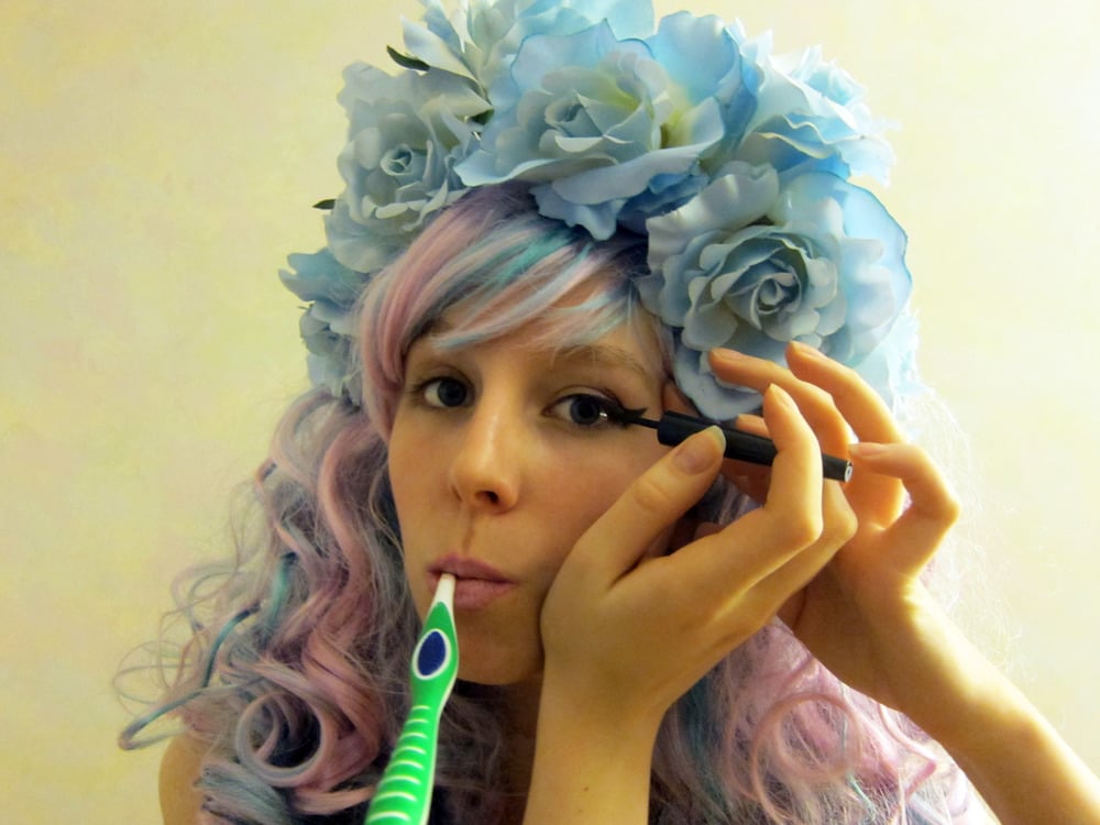 Image of Big & Bluetiful Handmade Flower Crown