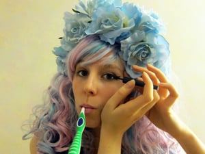 Image of Big & Bluetiful Handmade Flower Crown