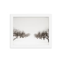 Image 4 of "The Apple Orchard in Winter" Framed poster