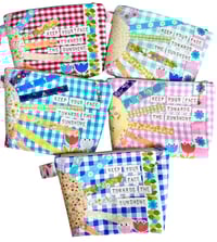 Image 4 of Keep Your Face Towards the Sunshine Pouch - BLUE