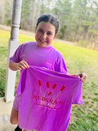 Image 1 of Comfort Color Logo Women/Kids Tshirt - Neon Purple