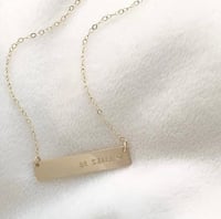 ‘BE STILL’ BAR NECKLACE