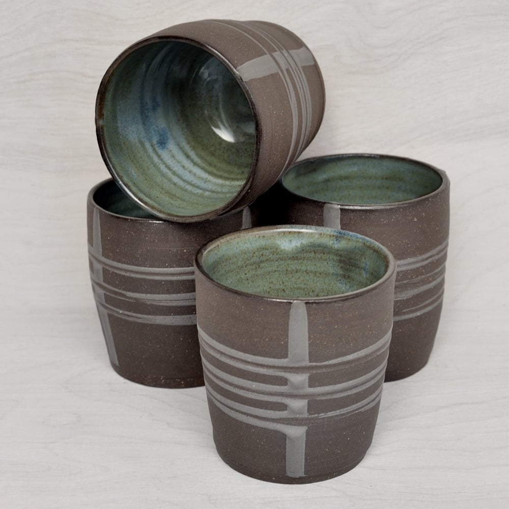 Image of banded tumblers