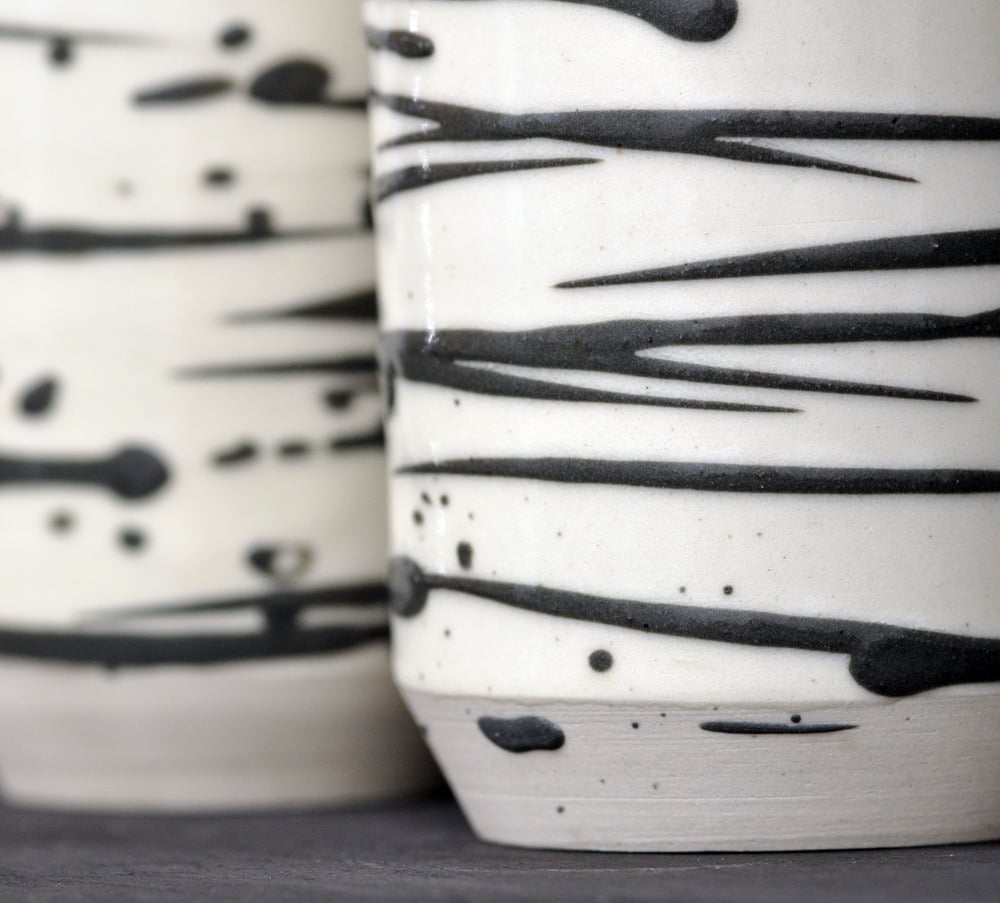 Image of 80's zebra cups