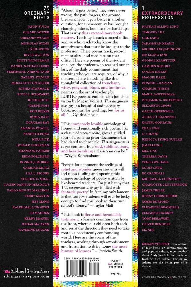 Image of *LAMBDA FINALIST* Top 10 ALA Over the Rainbow! This assignment is so gay