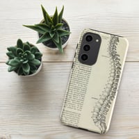 Image 3 of Antique Bookpage Anatomical Illustration Human Spine Tough case for Samsung®