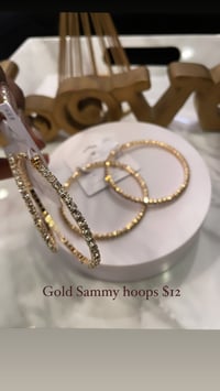 Gold Sammy hoops 