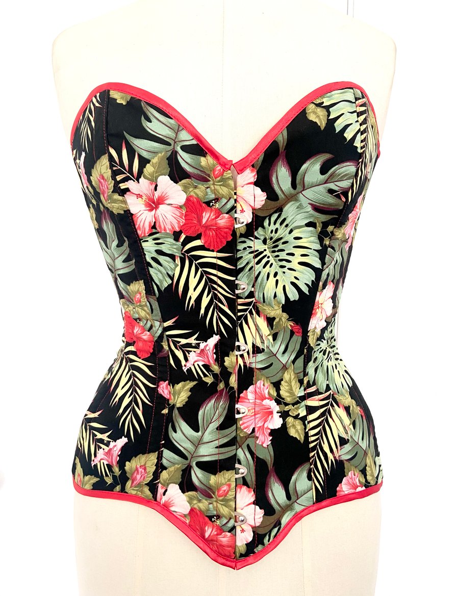 Image of TROPICAL BLACK CORSET