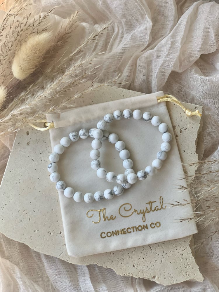 Image of White Marble Howlite Bracelets 