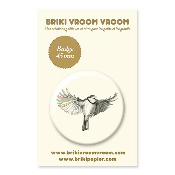 Image of Badge oiseau en vol