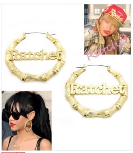 Image of Ratchet bamboo earrings 