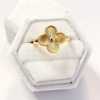 Image 1 of Gold Clover Ring