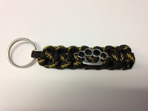 Image of Brass Knuckle Paracord Keychain