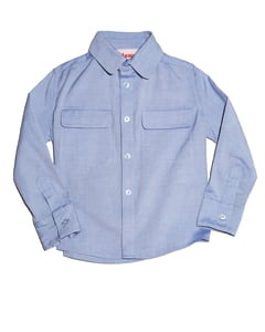 Image of Blue Flap Pocket Shirt