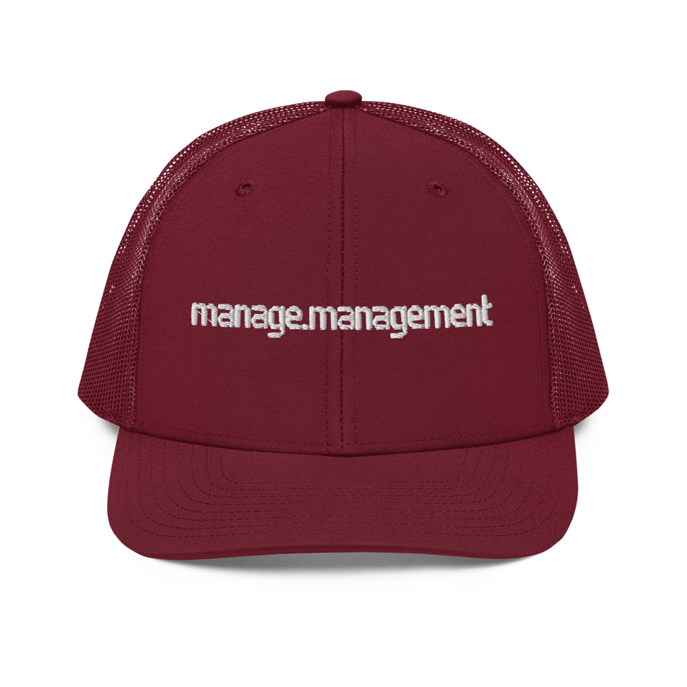 Image of Manage.Management  Cap
