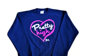 Image of Pretty High Crewneck Sweatshirt (Navy)
